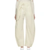 LEMAIRE LEMAIRE OFF-WHITE CHINO POCKET TROUSERS