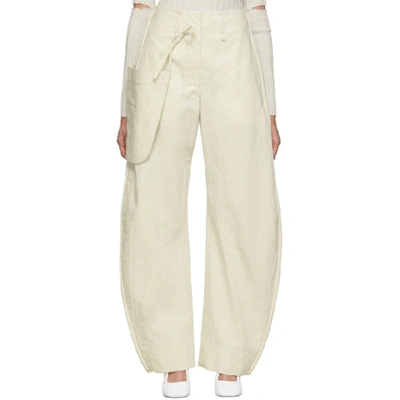 Lemaire Off-white Chino Pocket Trousers