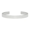 LE GRAMME Silver Polished 'Le 21 Grammes' Ribbon Bracelet