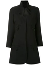 ANDREA BOGOSIAN ANDREA BOGOSIAN PANELLED COAT - BLACK