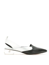 Studio Chofakian Pointed Toe Ballerinas In Black