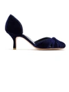 SARAH CHOFAKIAN VELVET PUMPS