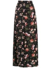 GLORIA COELHO GLORIA COELHO PRINTED MAXI SKIRT - BLACK