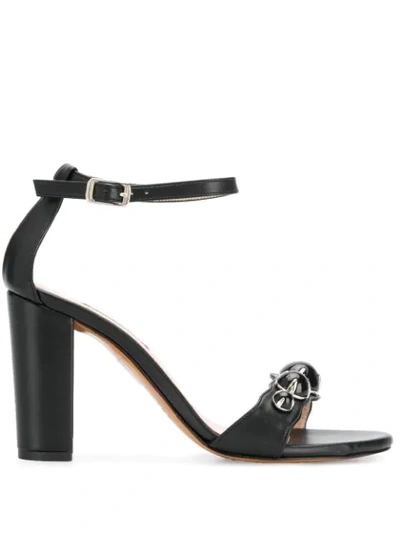 Albano Embellished Sandals - 黑色 In Black