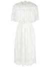 À LA GARÇONNE À LA GARÇONNE LACE MIDI DRESS - WHITE