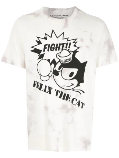 À La Garçonne + Hering 'fight' T-shirt In White