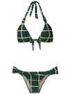 Adriana Degreas Printed Bikini Top - Green