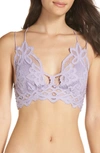 Free People Intimately Fp Adella Longline Bralette In Purple