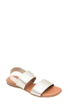 Andre Assous Nigella Sandal In Platino Fabric