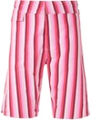 AMIR SLAMA STRIPED SWIM TRUNKS