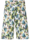 AMIR SLAMA FOLIAGE PRINT SWIM SHORT