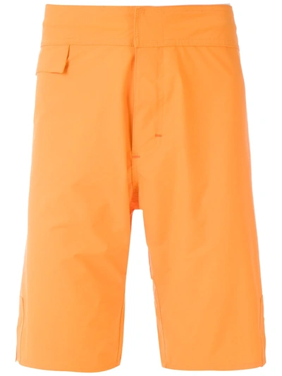 Amir Slama 纯色泳裤 - 橘色 In Orange