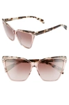 Rag & Bone Square Gradient Acetate Sunglasses In Pink Tortoise