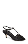 Pelle Moda Ilane Sandal In Black Fabric