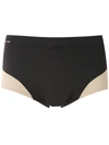 Amir Slama Panelled Trunks In Black