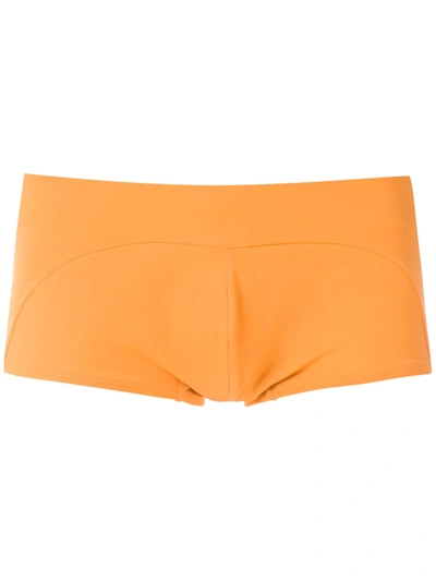 Amir Slama Logo泳裤 - 橘色 In Orange