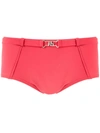 AMIR SLAMA BELT DETAIL SWIM TRUNKS