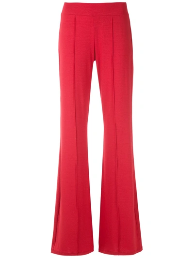 Lygia & Nanny Pelican Wide-leg Trousers In Red