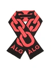 ÀLG ÀLG CHAIN PRINT SCARF - SCHWARZ