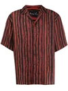 Martine Rose Striped Button-up Shirt - Red