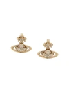 VIVIENNE WESTWOOD RHINESTONE EMBELLISHED EARRINGS