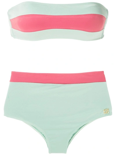 Brigitte Hot Pant Bikini Set In Multicolour