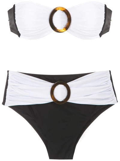 Brigitte Hot Pants Bikini Set In Multicolour