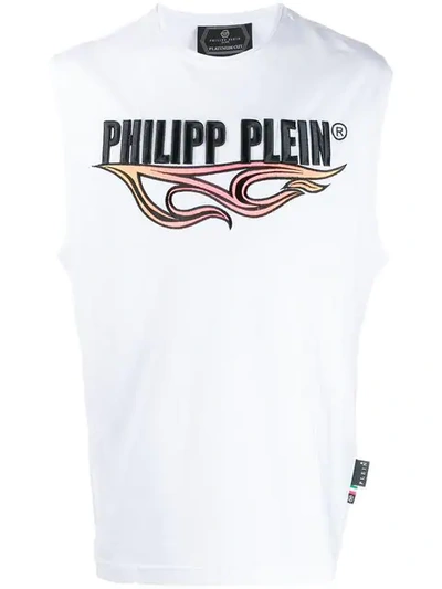 Philipp Plein Over Flame Tank Top - 白色 In White