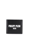 PHILIPP PLEIN PHILIPP PLEIN FRENCH BI-FOLD WALLET - 黑色
