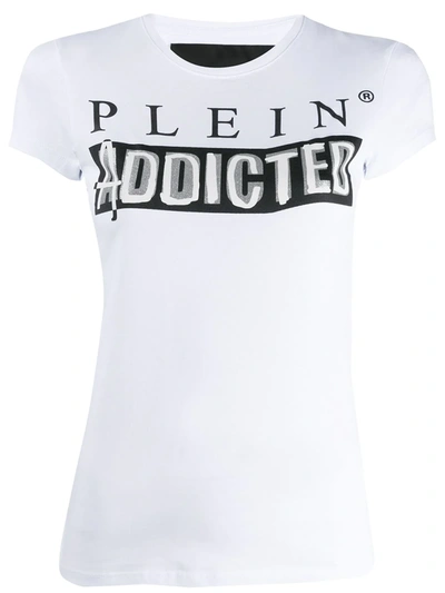 Philipp Plein Logo印花t恤 - 白色 In White