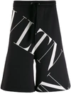 Valentino Vltn Shorts - Black