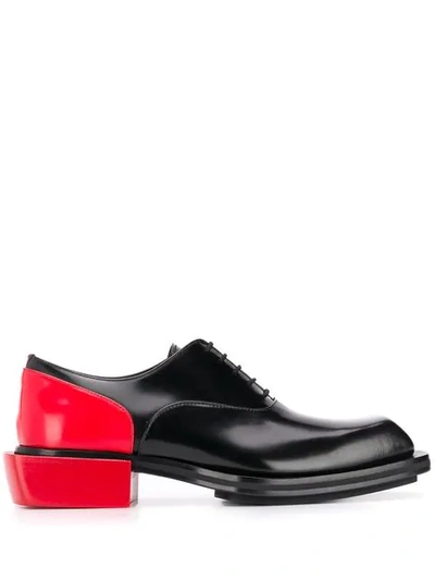 Alexander Mcqueen Men's Colorblock Leather Lace-up Shoes In Black ,red