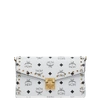 Mcm Millie Flap Crossbody In Studded Outline Visetos In White