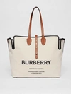 BURBERRY The Large Soft Cotton Canvas Belt Bag