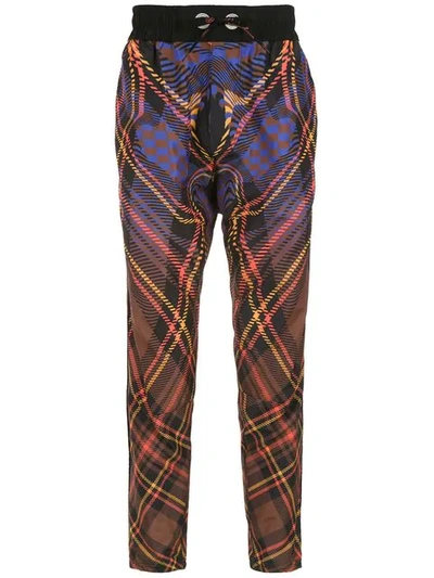 À La Garçonne Check  + Olympikus Trousers In Multicolour