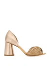 SARAH CHOFAKIAN LEATHER PUMPS