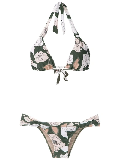 Adriana Degreas Printed Bikini Set - Green