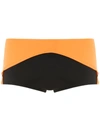 Amir Slama Color Block Trunks In Black