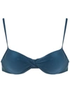Lygia & Nanny Cassis Bikini Top In Blue