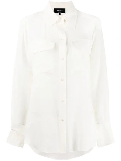 Rochas Silk Shirt In White