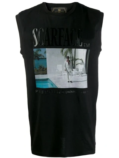 Philipp Plein Tank Top Scarface - 黑色 In Black