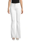 Frame Le High Flared Jeans In White