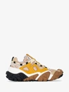 ACNE STUDIOS ACNE STUDIOS BEIGE, YELLOW AND AMBER BOLTZER SUEDE TECHNICAL SNEAKERS,AD009413439567