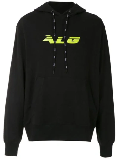 Àlg Logo Printed Hooded Sweatshirt In Black