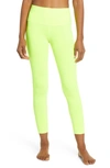 Alo Yoga Airbrush 7/8 High Waist Leggings In Highlighter