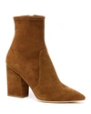 LOEFFLER RANDALL ISLA SUEDE CHUNKY-HEEL BOOTS,PROD129560301