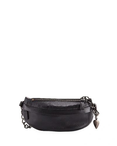 Avec La Troupe Calf Leather Troupe Belt Bag In Black