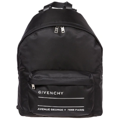 Givenchy Men's Nylon Rucksack Backpack Travel In Black