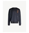 Palm Angels X Under Armour Logo-print Shell Sweatshirt In Black/prison Orange