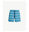 VILEBREQUIN MOOREA HERRINGBONE TURTLES SWIM SHORTS